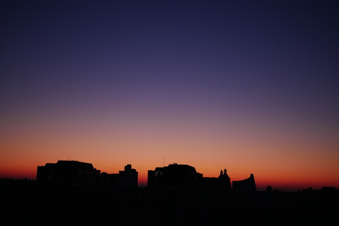 silhouette of buildings